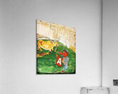 Arkansas Razorback Texas Longhorn Cartoon Art Acrylic Print