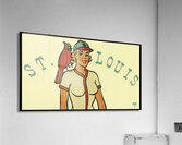 Vintage St. Louis Cardinal Pinup Art Acrylic Print