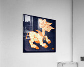 Vintage Texas Western Burro Mascot Art Acrylic Print