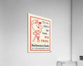 Vintage Northwestern Bank Minnesota Twins Ad Acrylic Print