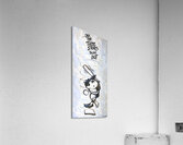 one two three strikes out baseball art Acrylic Print