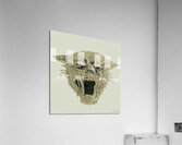 vintage wildcat mascot art reproduction Acrylic Print