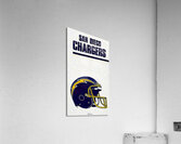 1980s san diego chargers helmet art Acrylic Print