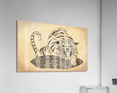 1960s Tiger Art Acrylic Print