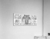 1976 Miami vs. Florida Ticket Black and White Remix Acrylic Print