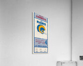 1978 Dallas Cowboys vs. LA Rams Ticket Art Acrylic Print
