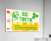 1966 USC vs. Notre Dame Football Ticket Art Acrylic Print