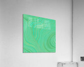 Khaki and Light Green Acrylic Print