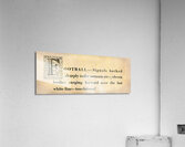 Football Touchdown Word Art Acrylic Print