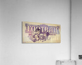 Vintage KSAC Football Art Remix Acrylic Print