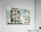 1944 Navy Midshipmen at Penn Quakers Acrylic Print