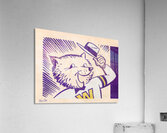 1950s Washington Husky Cartoon Art Acrylic Print