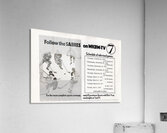 1971 Buffalo Sabres WKBW TV 7 Ad Acrylic Print