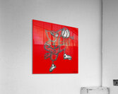 1981 Louisville Cardinals Basketball Art Acrylic Print