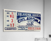 1940 Oklahoma A&M vs. Oklahoma Sooners Ticket Art Acrylic Print