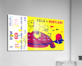 1954 Maryland vs. UCLA Football Ticket Art Acrylic Print