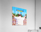 Football Watercolor Art_Vintage College Football Art Prints_Best Football Stadium Art_California Art Acrylic Print