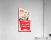 white tower hamburger ad Acrylic Print