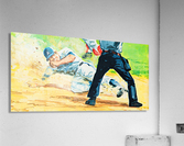 safe at home baseball art Acrylic Print