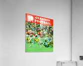 retro college football posters clemson tigers Acrylic Print