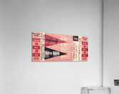 1950 pittsburgh notre dame vintage college football ticket wall art Acrylic Print