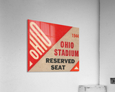 OhioStadiumReservedSeatOSUBuckeyesTicketStubArtPoster Acrylic Print