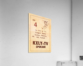 1962 kxly tv spokane football ad Acrylic Print