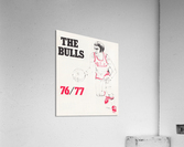 1976 Chicago Bulls Basketball Art Acrylic Print