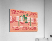 1949 Baltimore Colts vs. San Francisco 49ers Acrylic Print