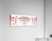 1973 Cornell vs. Colgate Football Ticket Art Acrylic Print