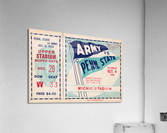1958 Army vs. Penn State Football Ticket Art Acrylic Print