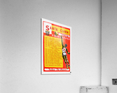 1955 Santa Clara Broncos Basketball Schedule Art Acrylic Print