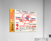 1949 World Series Ticket Art Acrylic Print