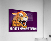 Vintage Northwestern Wildcat Art Acrylic Print