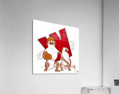 Benny and Beulah Wisconsin Badger Art Acrylic Print