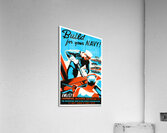 Build for Your Navy Acrylic Print