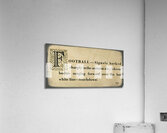 Vintage Football Word Art Acrylic Print