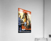 1955 philadelphia railroad train poster Acrylic Print