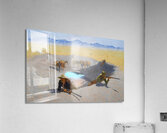 frederic remington watering hole western art Acrylic Print