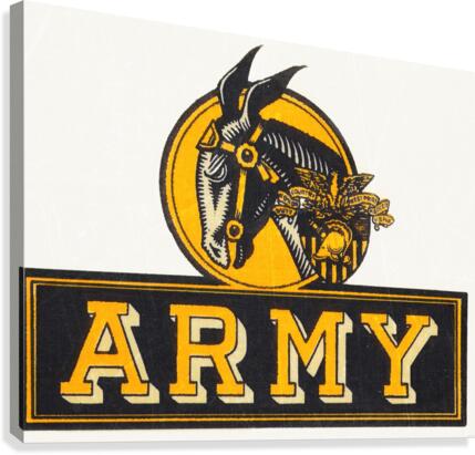 1960 Army Art Canvas Print