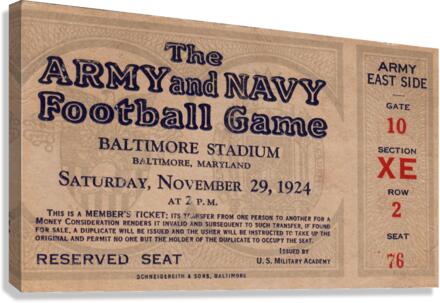 1924 Army vs. Navy Canvas Print