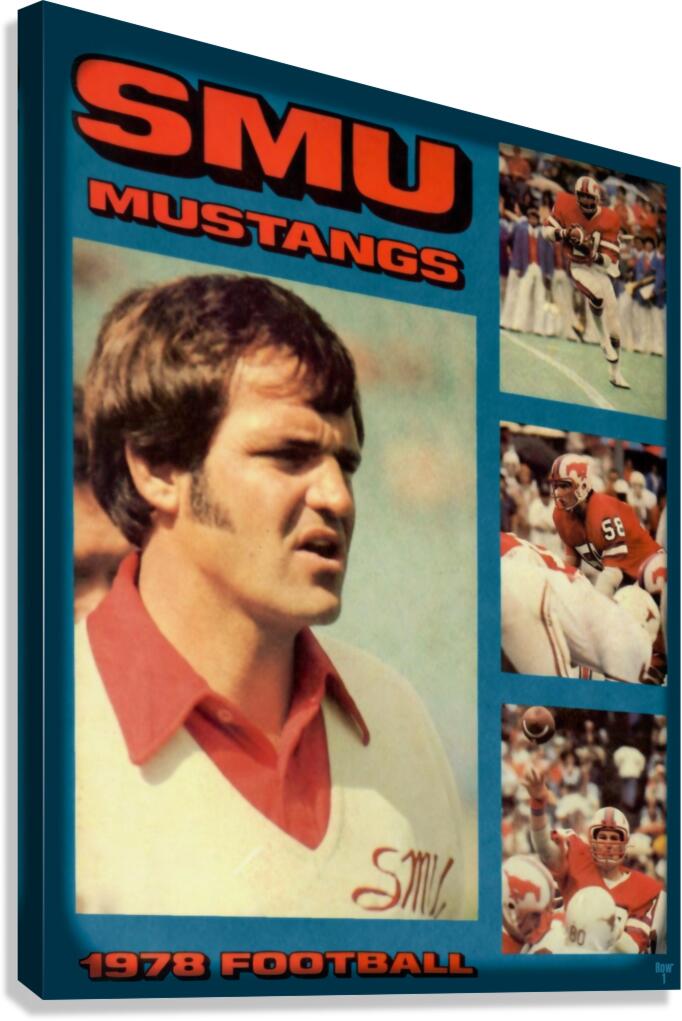 1978 smu football viewfinder Canvas Print