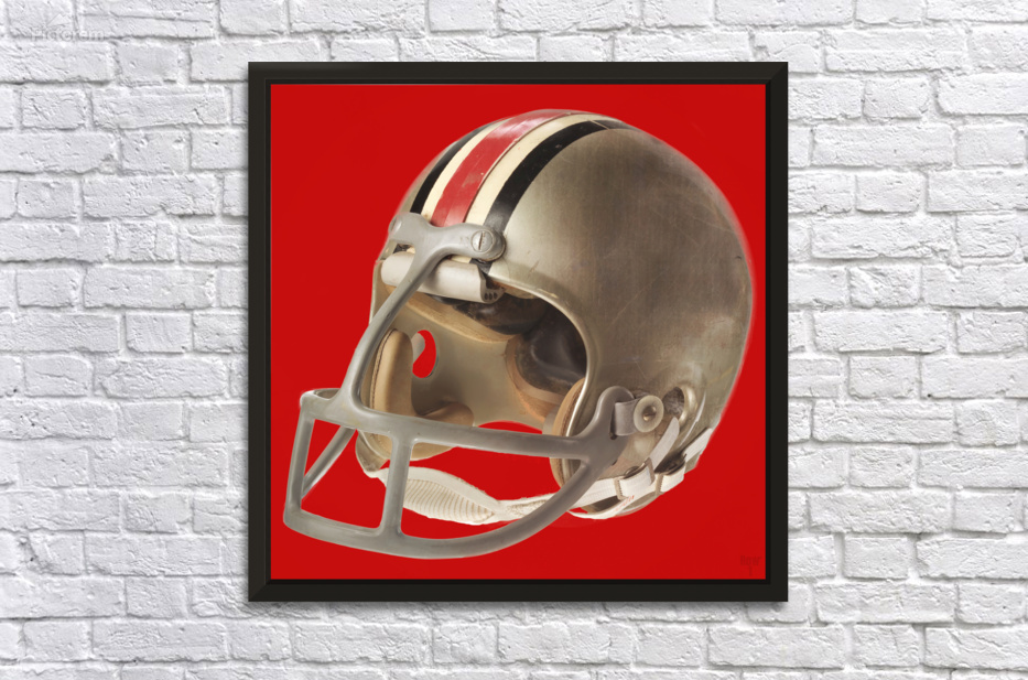 Retro Ohio State Buckeyes Football Helmet Photo Art by Row One Brand Wall Art Retro Ohio State Buckeyes Football Helmet Photo Art by Row One Brand Wall Art