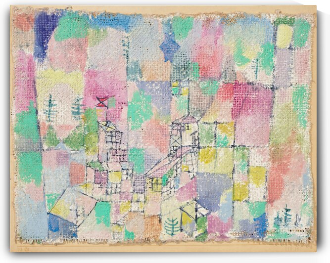 1918 Two Country Houses by Paul Klee by Row One Brand