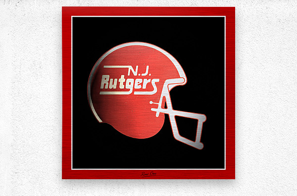 1988 Rutgers Football Helmet Art by Row One Brand Wall Art 1988 Rutgers Football Helmet Art by Row One Brand Wall Art