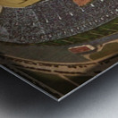 vintage los angeles coliseum viewfinder slide art Metal print