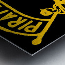 vintage pittsburgh pirates baseball pitch art  Metal print