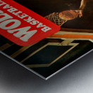 1977 NC State Basketball Throwback Art Metal print