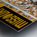 1977 nebraska missouri football program art  Metal print