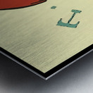 Vintage St. Louis Cardinal Pinup Art Metal print